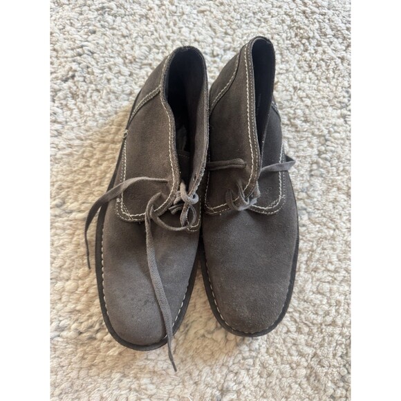 John Varvatos Star USA Chukka Boots Shoes Grey Suede Size 11 M Mens - Picture 2 of 9